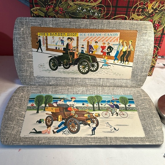 Vintage 1953 Kentley buffet trays - Picture 1 of 3
